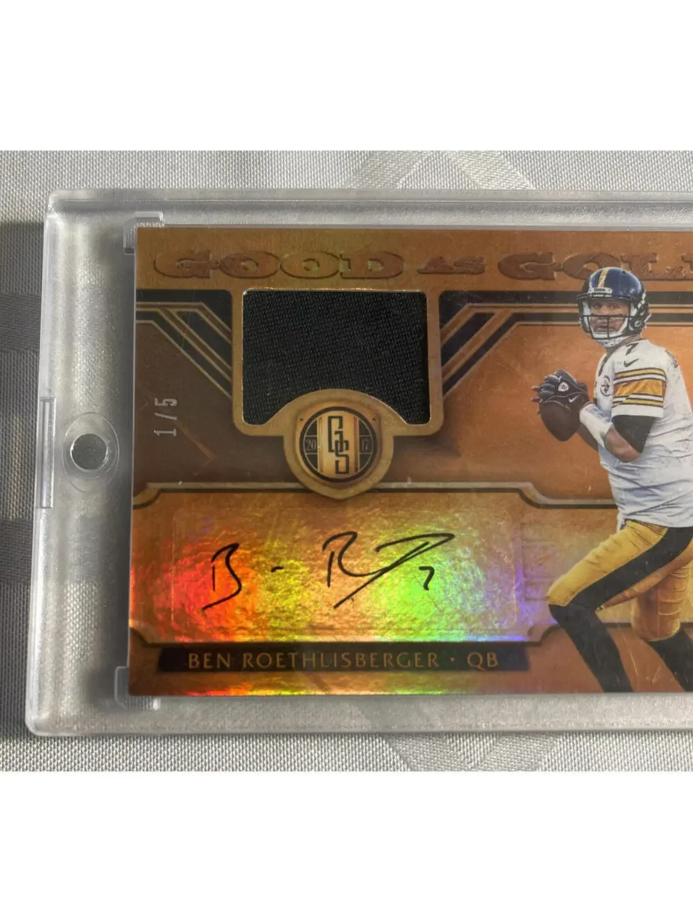 NFL Steelers Ben Roethlisberger 1/5 Autographed Signed 2017 Panini No.GG-BR AZ16